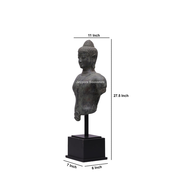 Balinese Buddha Bust Bronze Sculpture