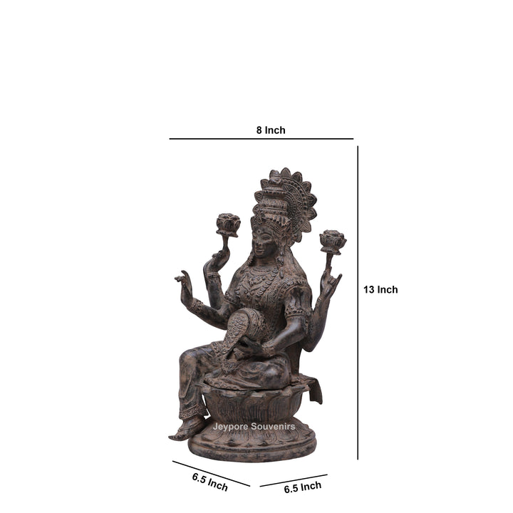 Goddess Lakshmi Bronze Statue