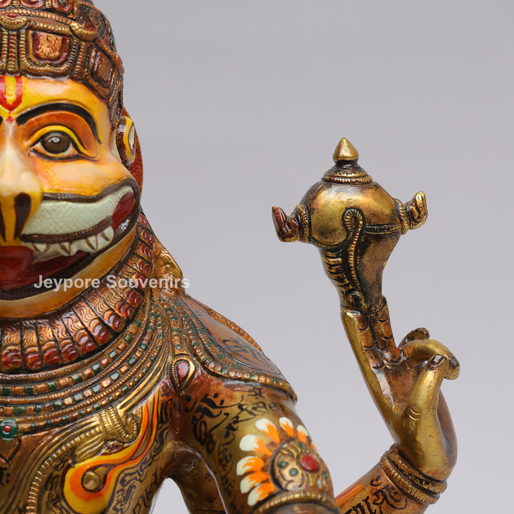 Handcrafted Brass Yoga Narasimha Statue