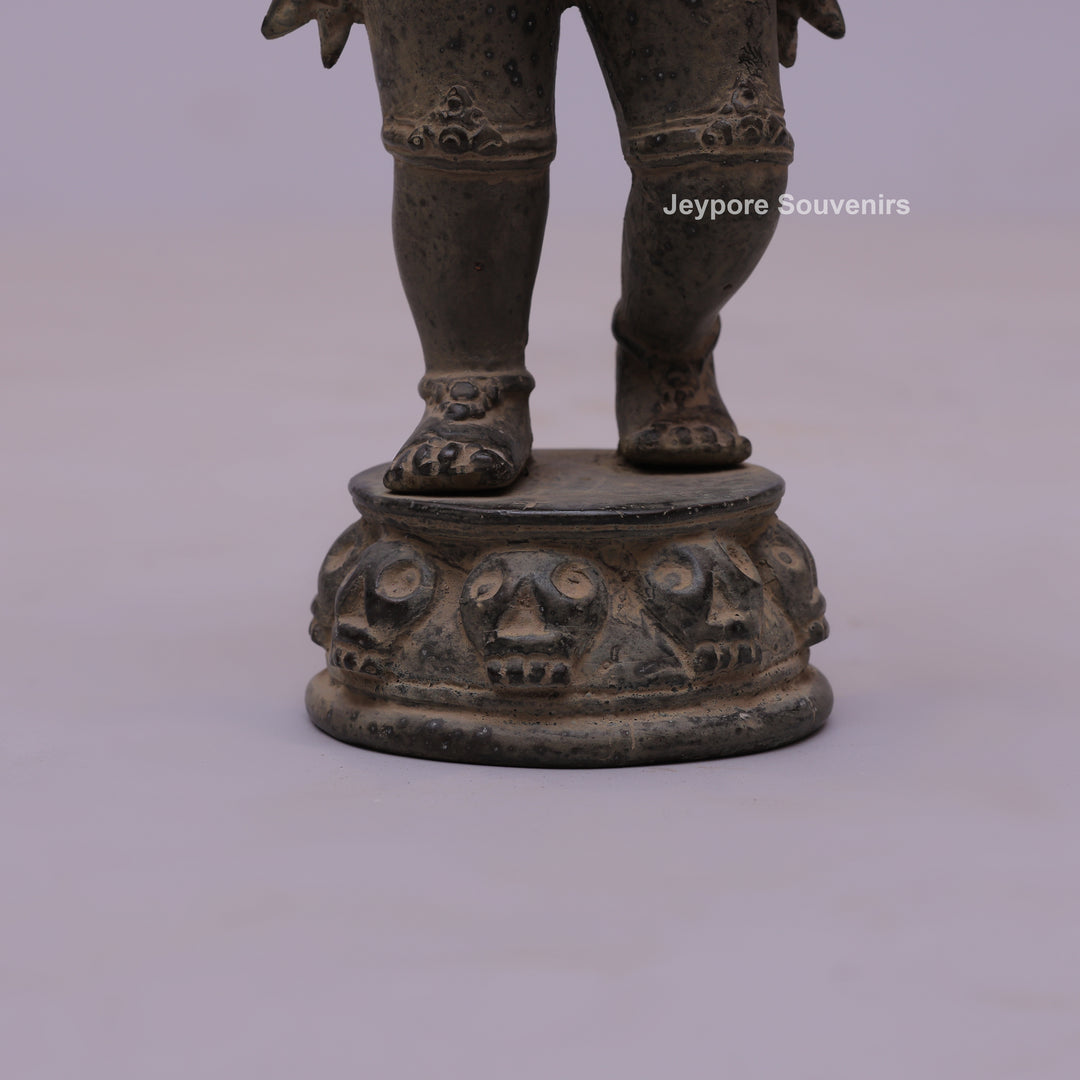 Standing "Chaturbhujadhari" Ekdanta Lord Ganesha Bronze Statue