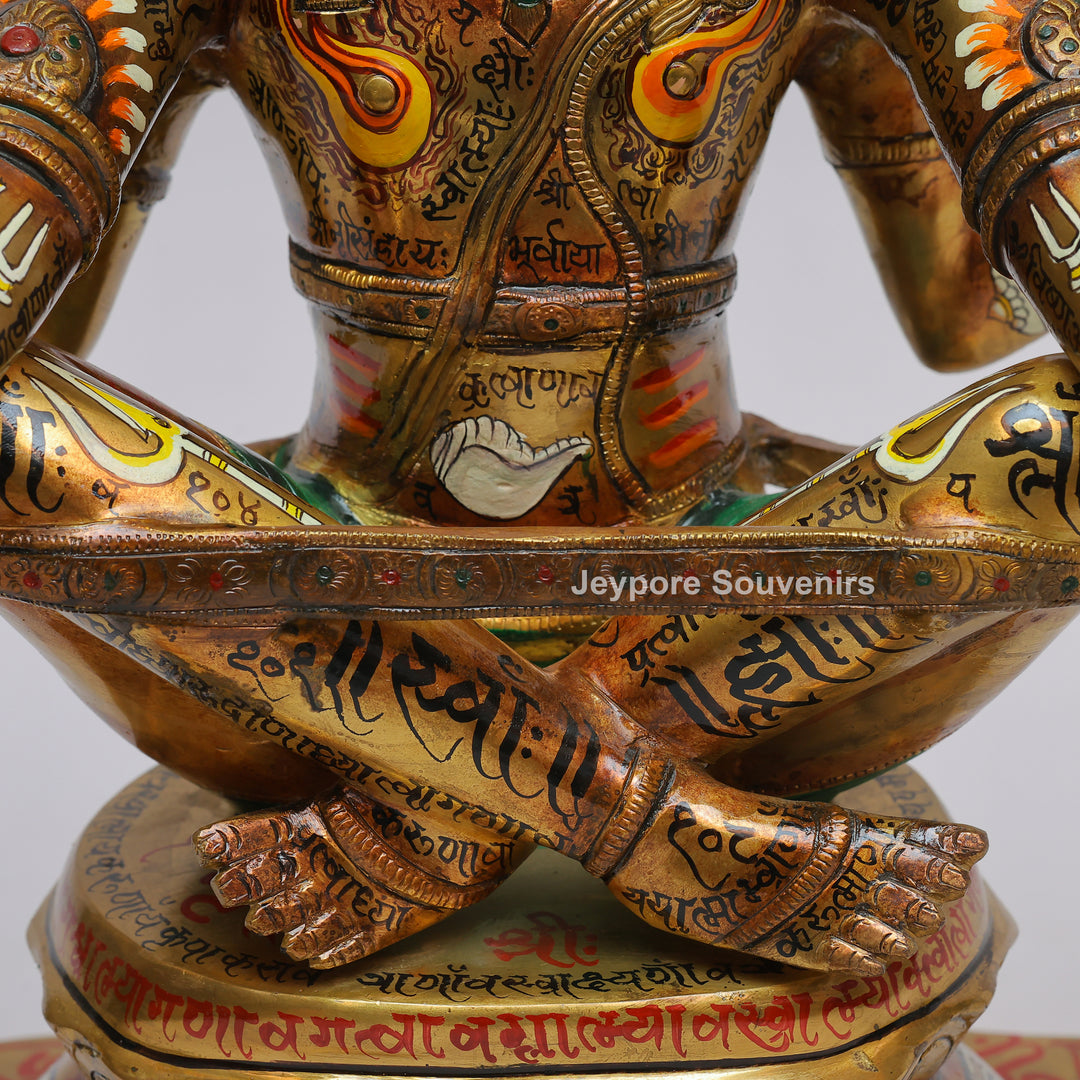 Handcrafted Brass Yoga Narasimha Statue