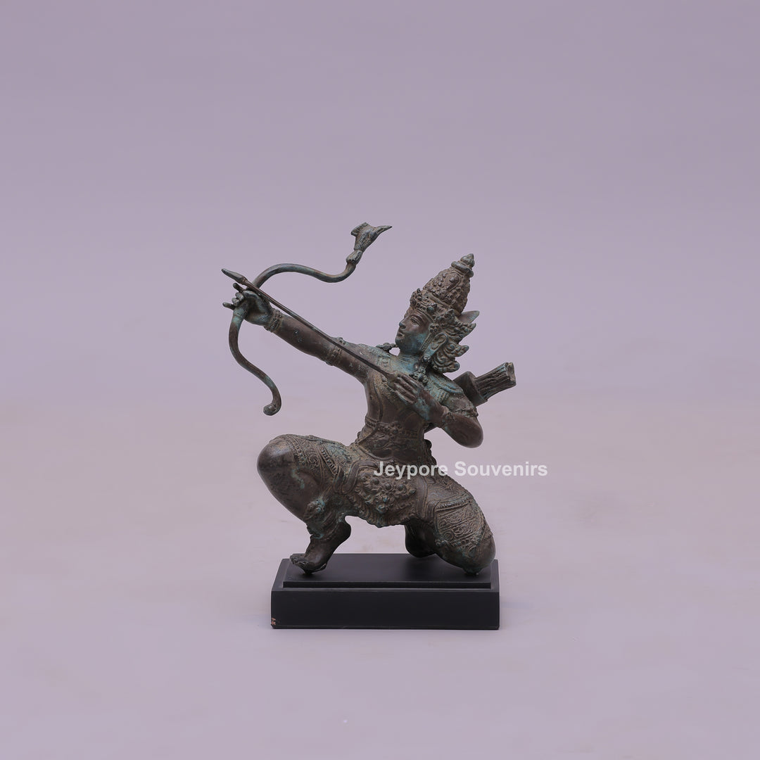 Lord Rama As A Master Archer - Bronze Sculpture