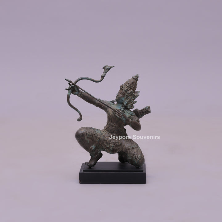 Lord Rama As A Master Archer - Bronze Sculpture