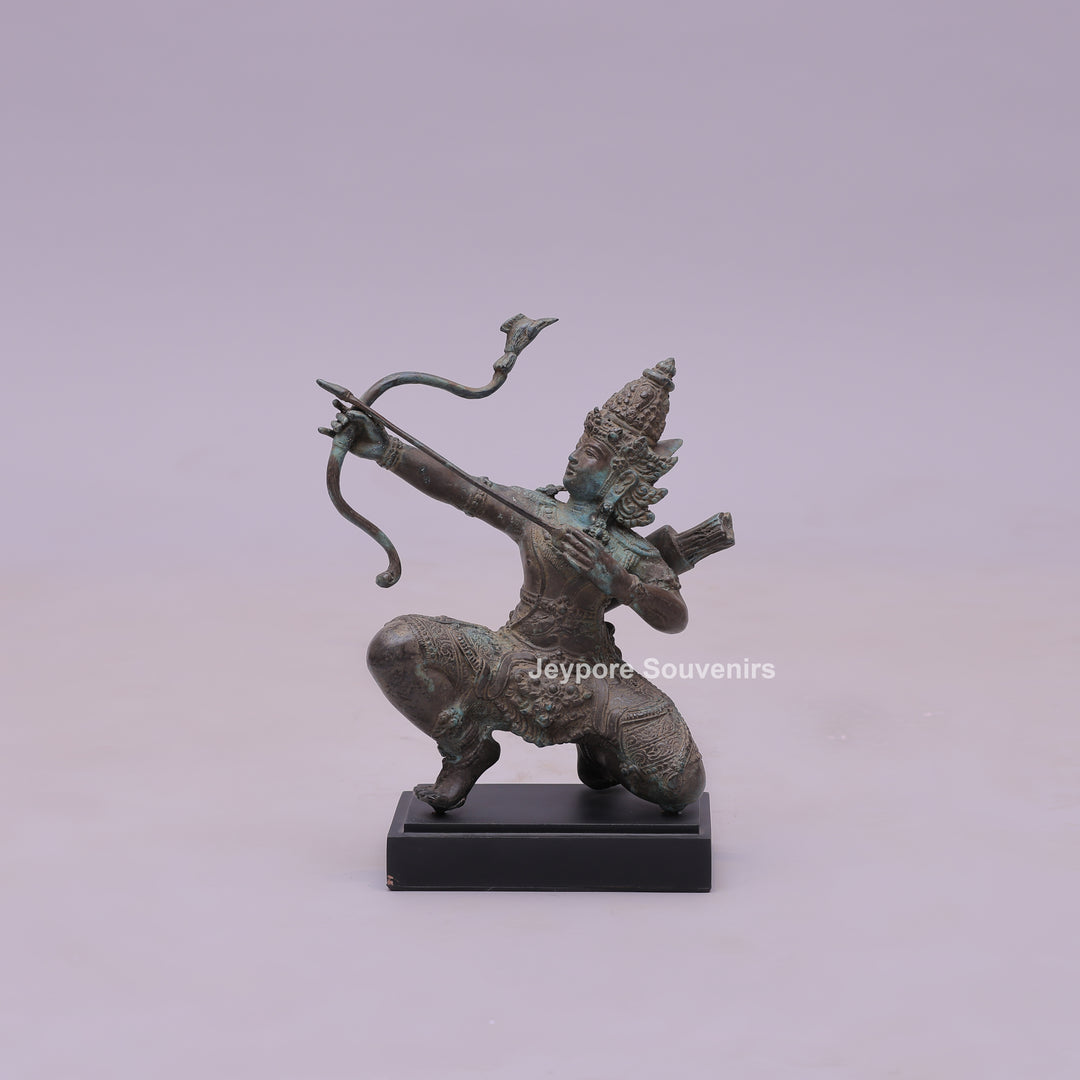 Lord Rama As A Master Archer - Bronze Sculpture