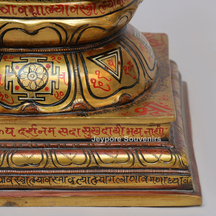 Handcrafted Brass Yoga Narasimha Statue