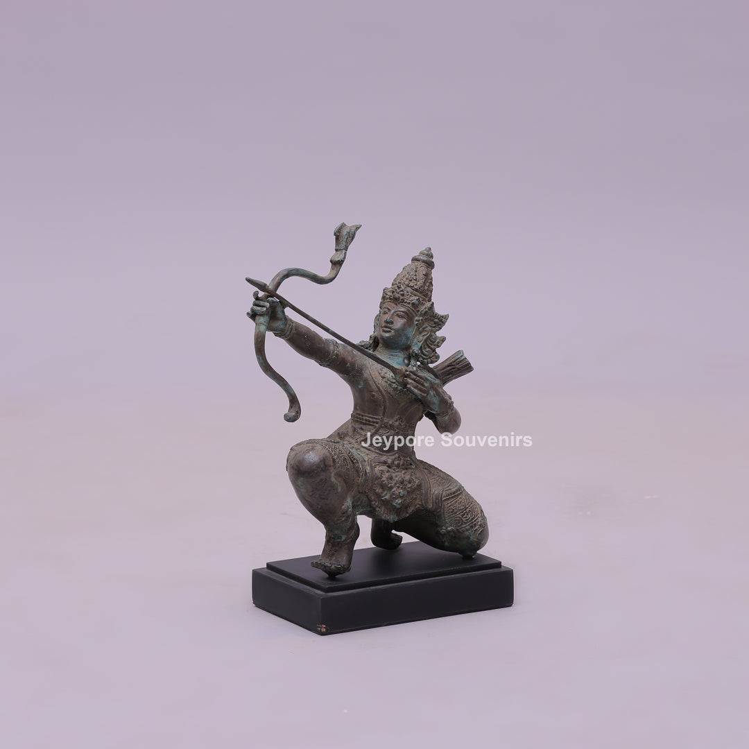 Lord Rama As A Master Archer - Bronze Sculpture