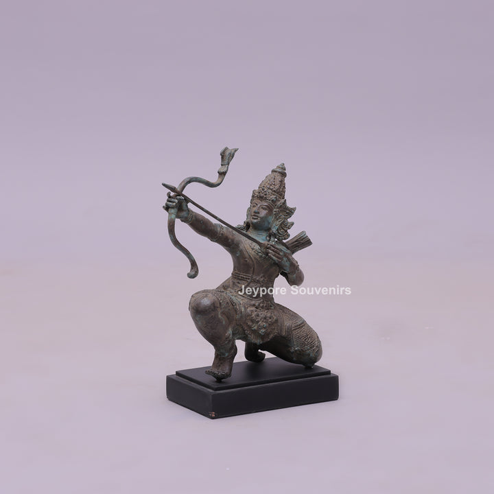 Lord Rama As A Master Archer - Bronze Sculpture