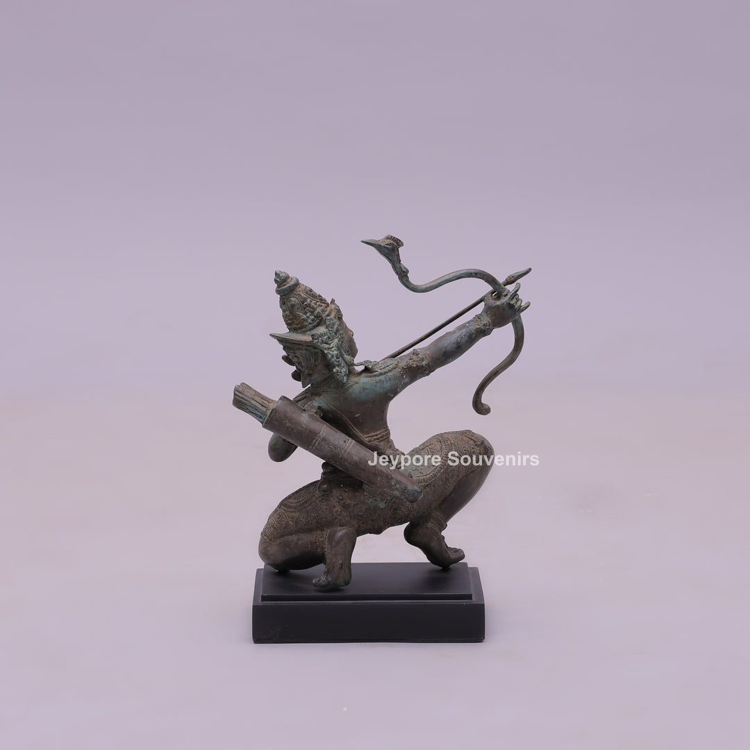 Lord Rama As A Master Archer - Bronze Sculpture