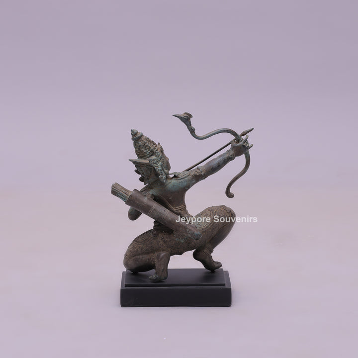 Lord Rama As A Master Archer - Bronze Sculpture