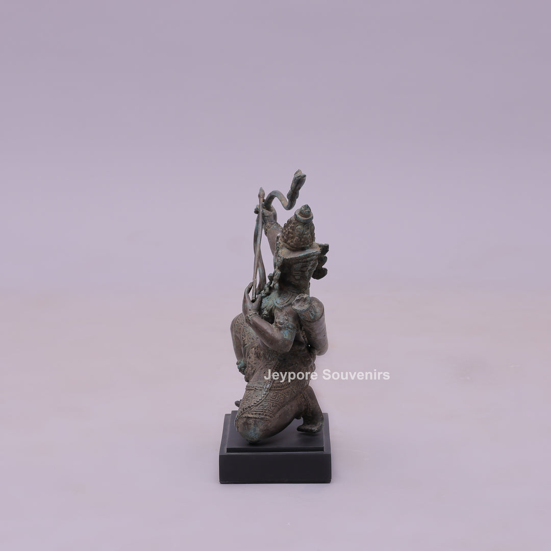 Lord Rama As A Master Archer - Bronze Sculpture
