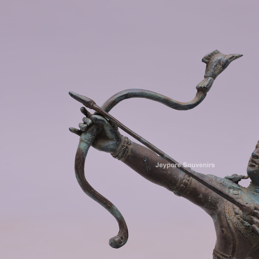 Lord Rama As A Master Archer - Bronze Sculpture