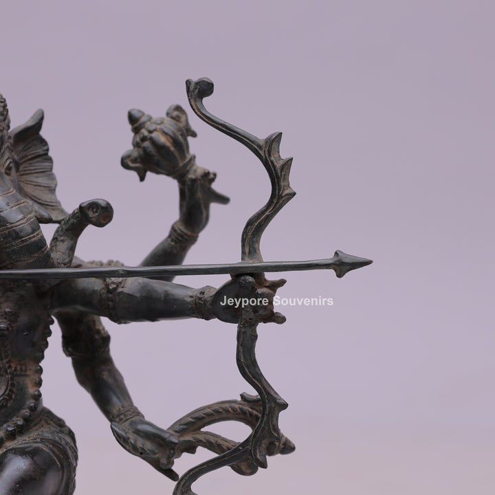 Six-Armed Lord Ganesha Bronze Statue