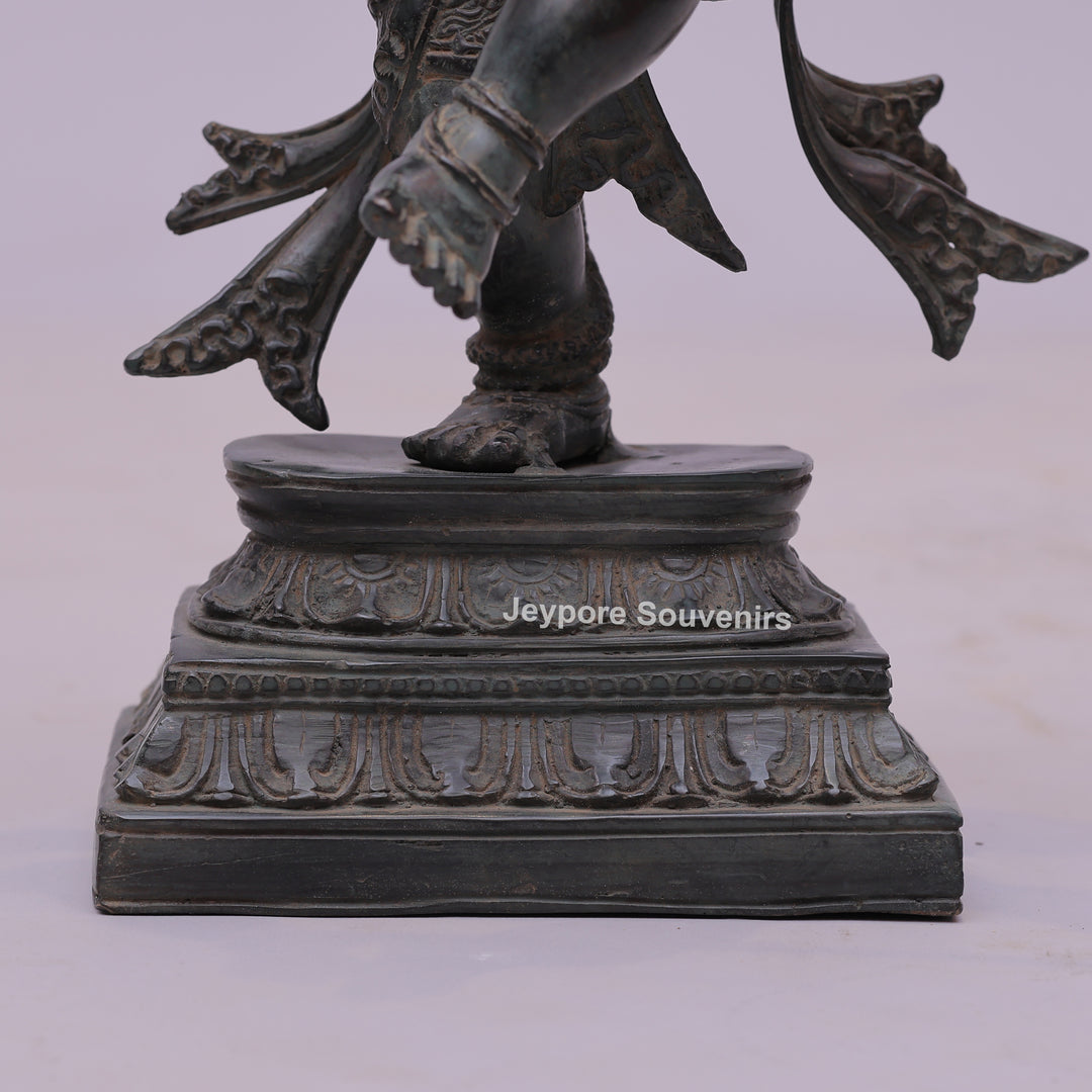Six-Armed Lord Ganesha Bronze Statue