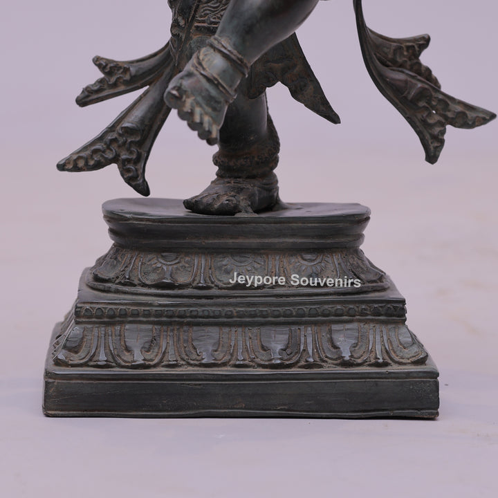 Six-Armed Lord Ganesha Bronze Statue