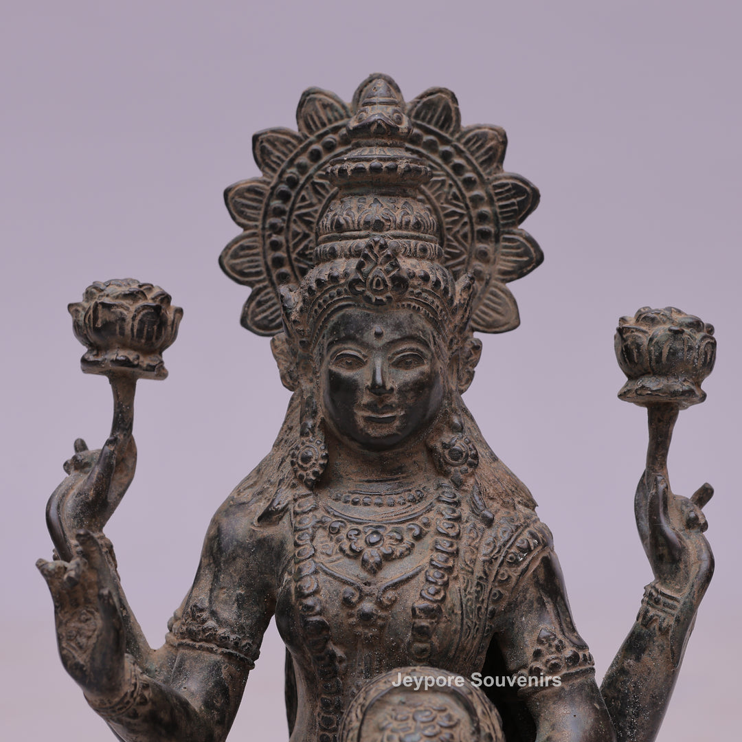 Goddess Lakshmi Bronze Statue