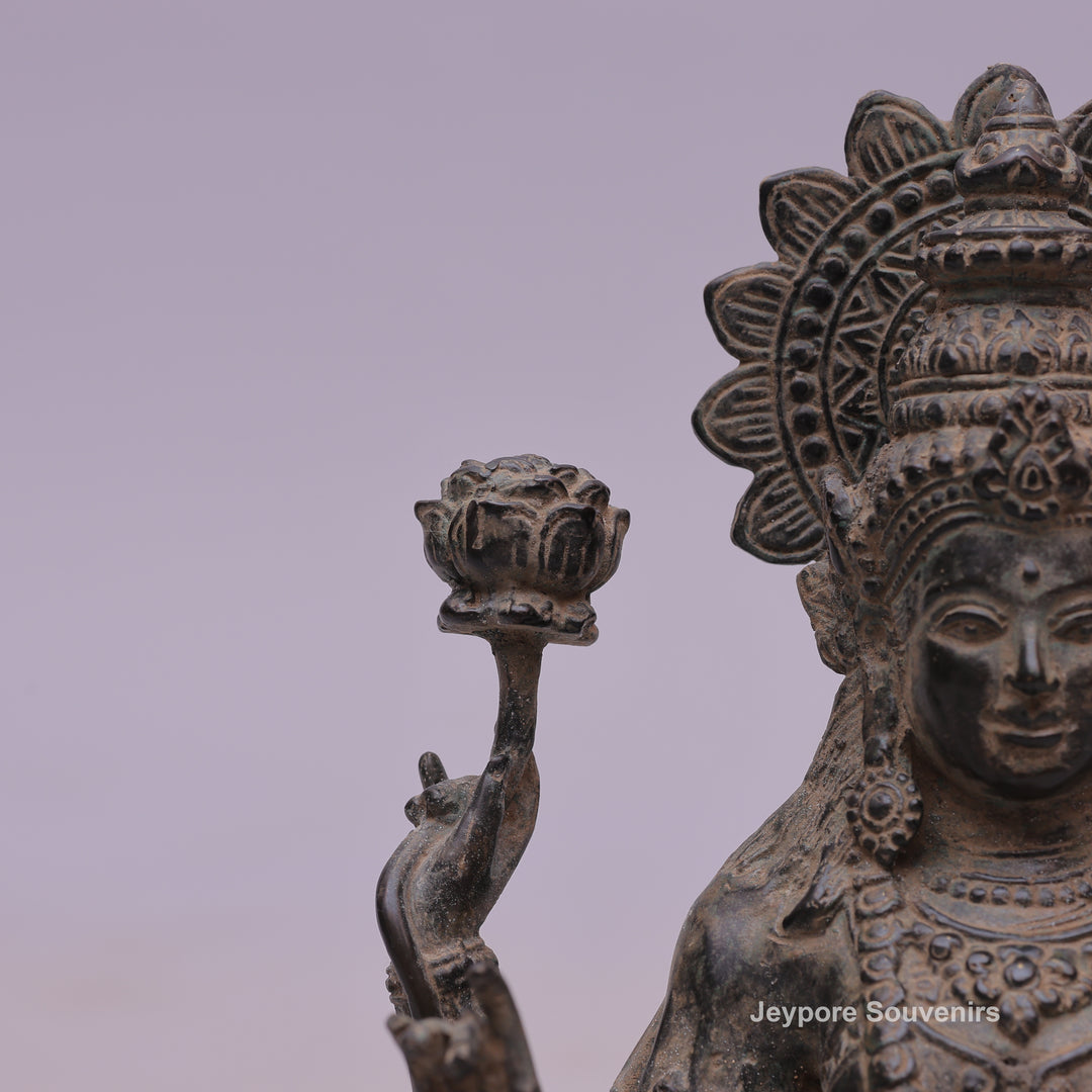 Goddess Lakshmi Bronze Statue