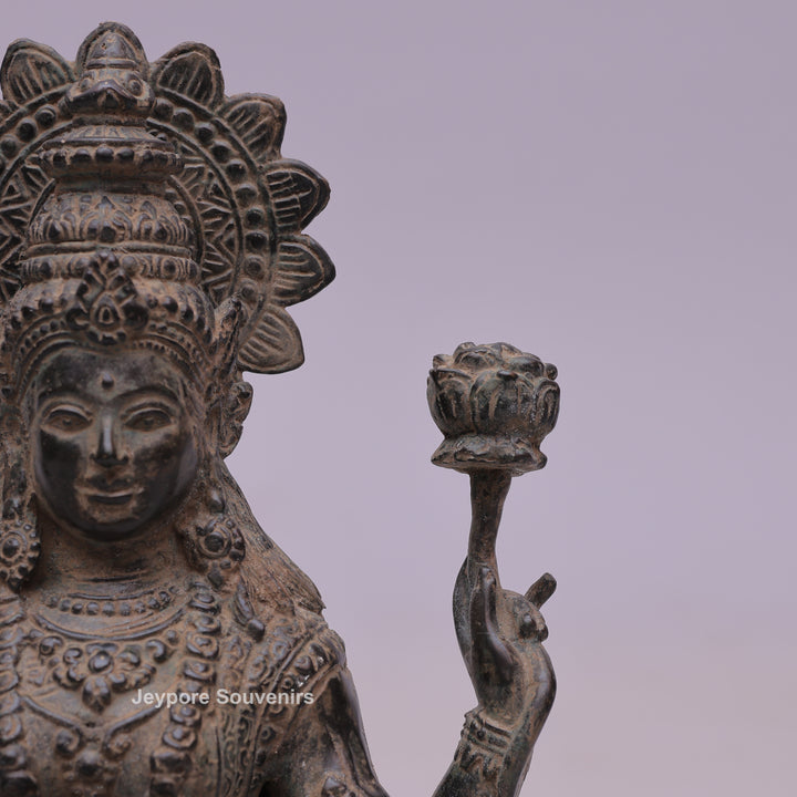 Goddess Lakshmi Bronze Statue