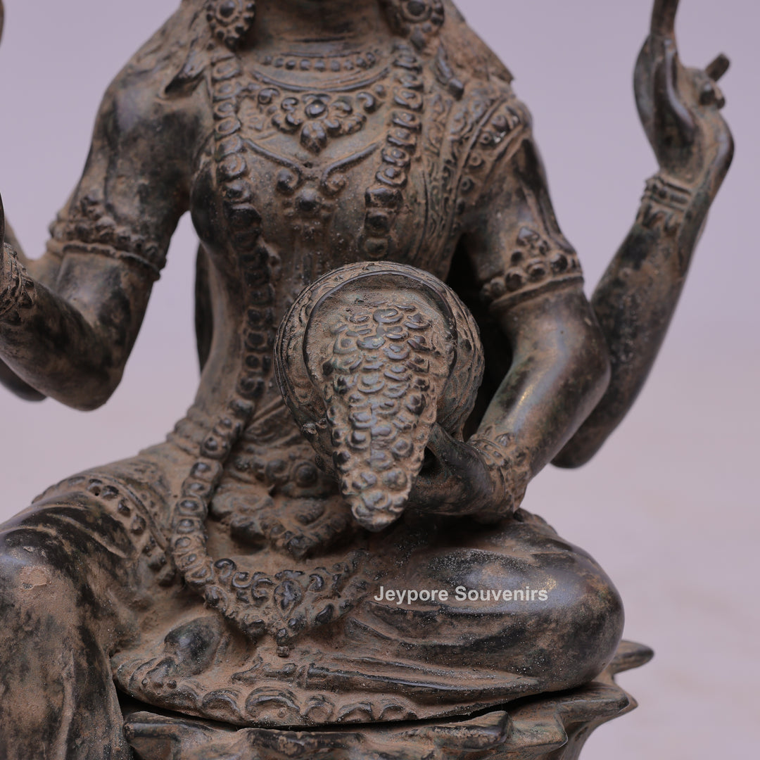 Goddess Lakshmi Bronze Statue