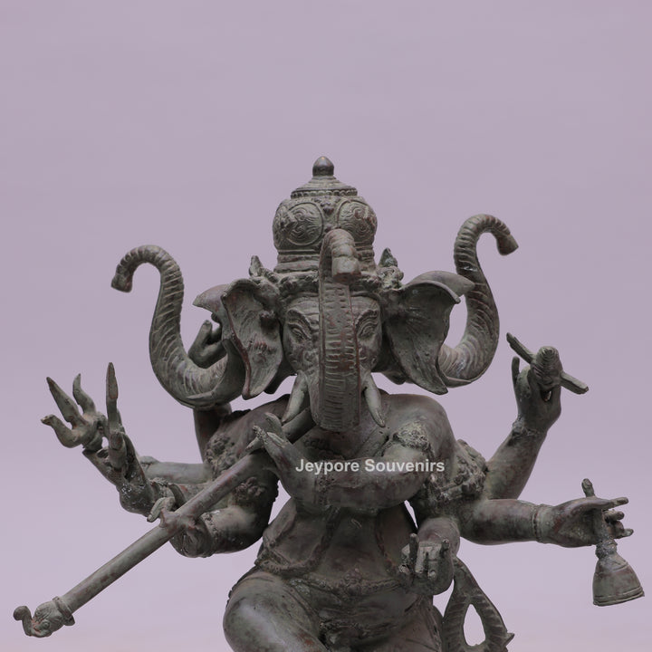 Ganesha Trimukthi Brass Statue