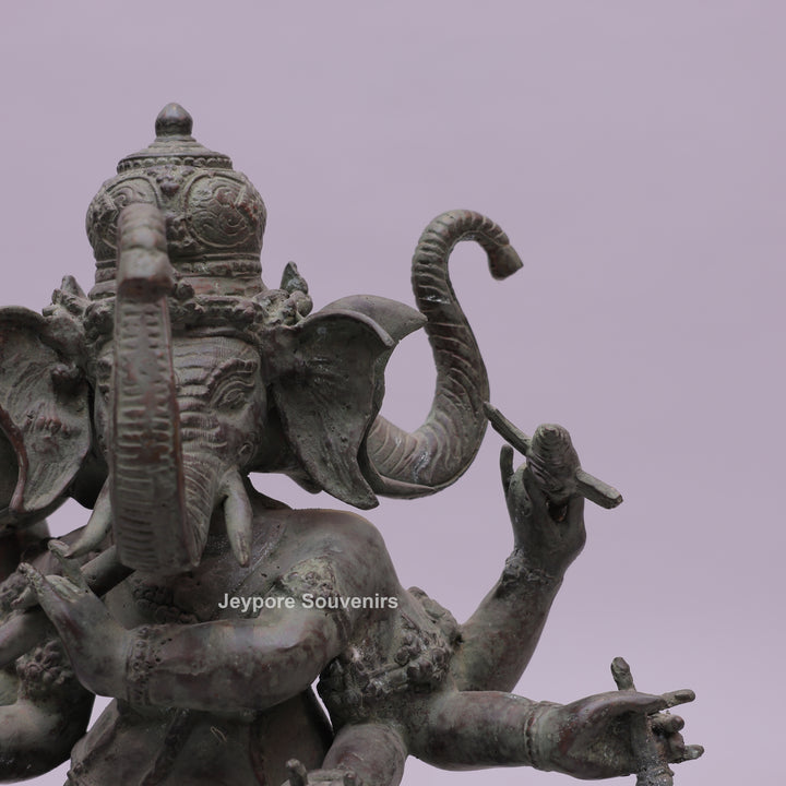 Ganesha Trimukthi Brass Statue
