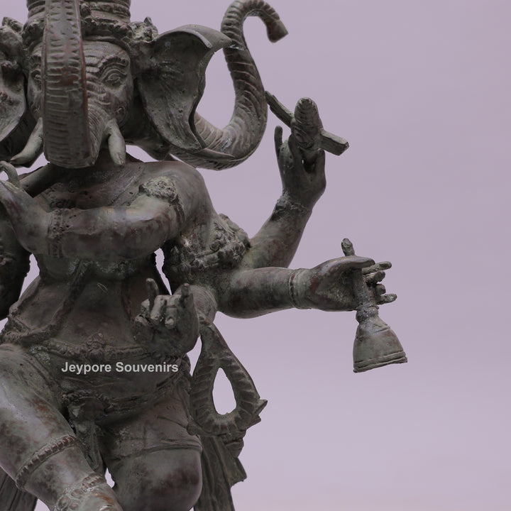 Ganesha Trimukthi Brass Statue