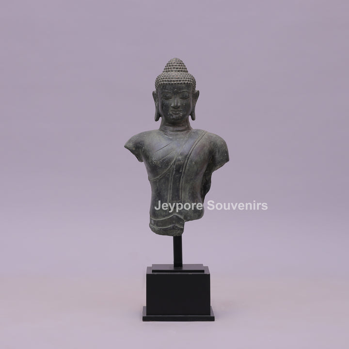 Balinese Buddha Bust Bronze Sculpture