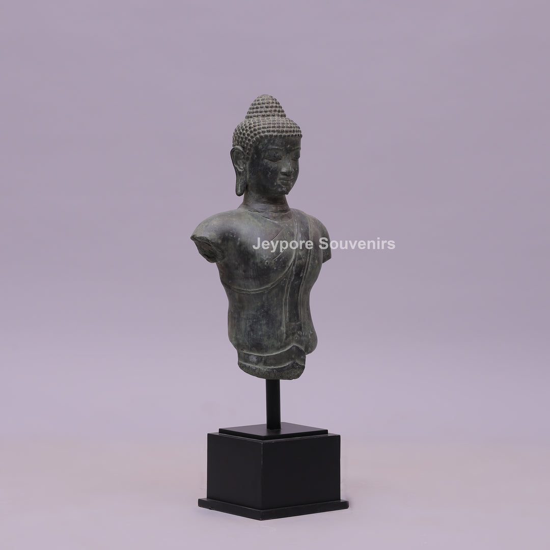 Balinese Buddha Bust Bronze Sculpture