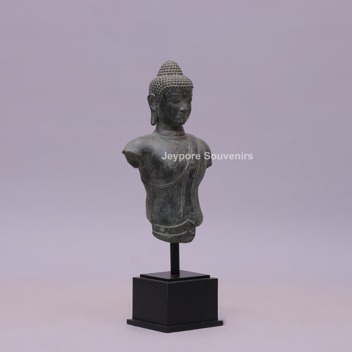 Balinese Buddha Bust Bronze Sculpture