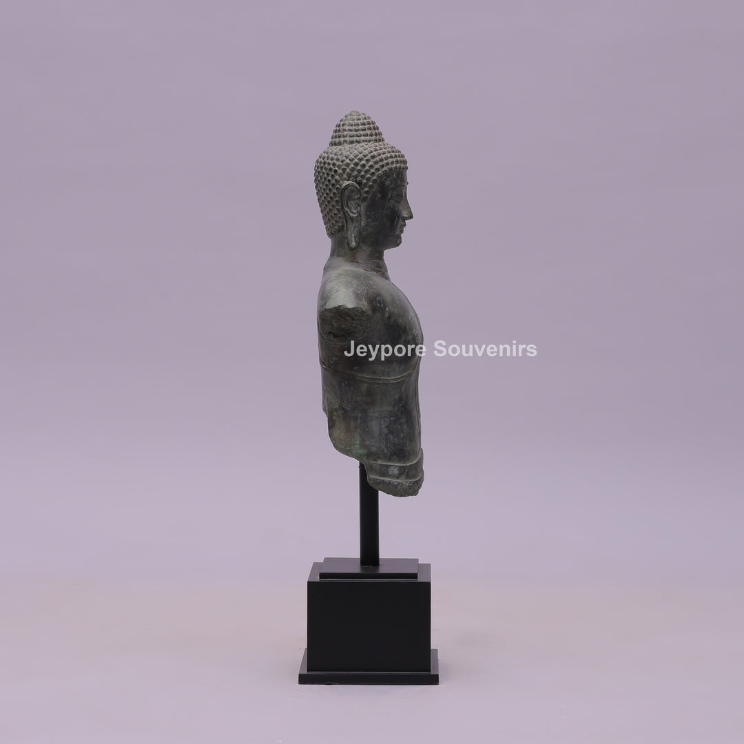Balinese Buddha Bust Bronze Sculpture