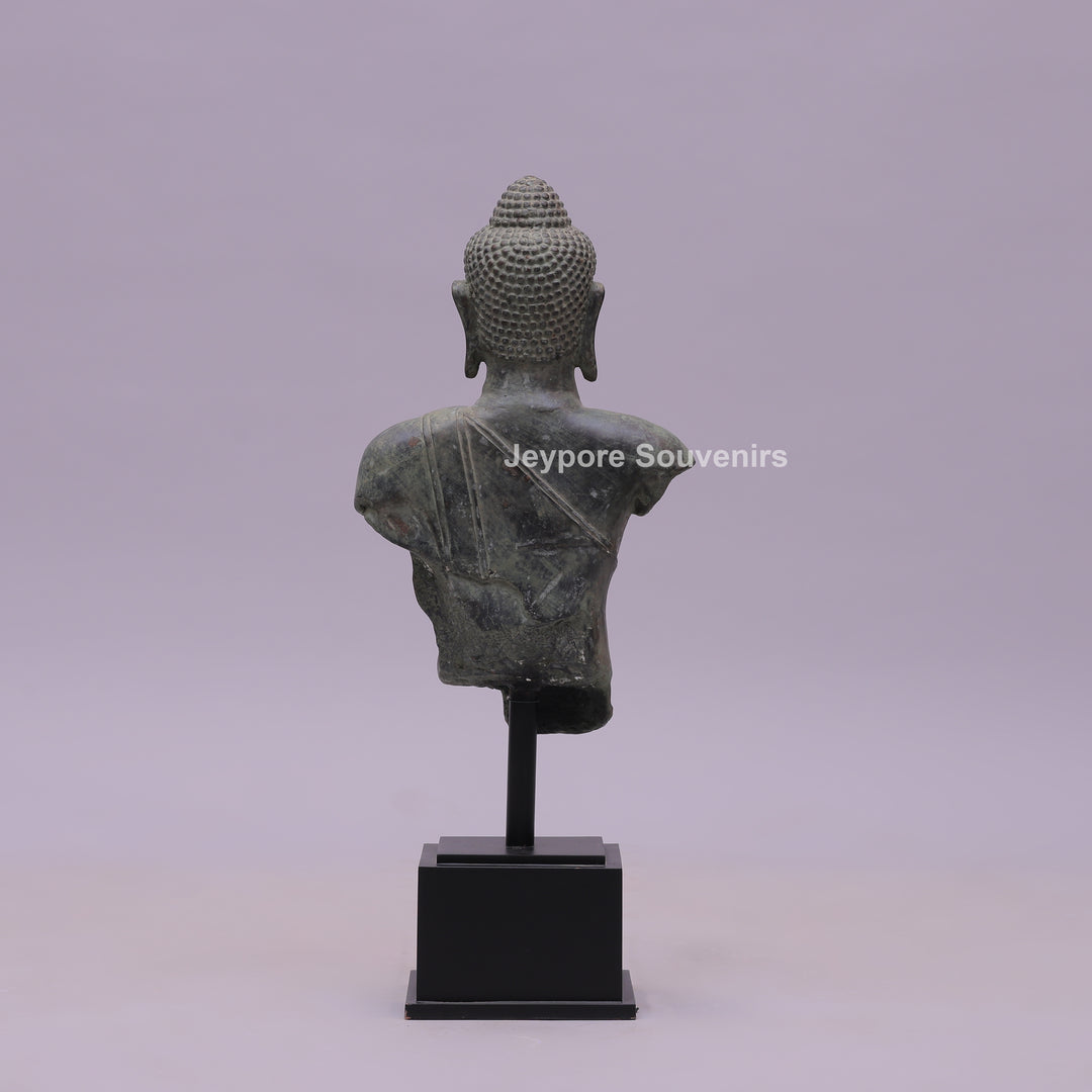 Balinese Buddha Bust Bronze Sculpture