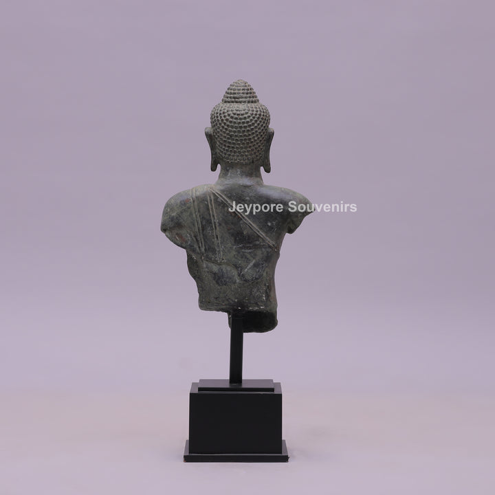 Balinese Buddha Bust Bronze Sculpture