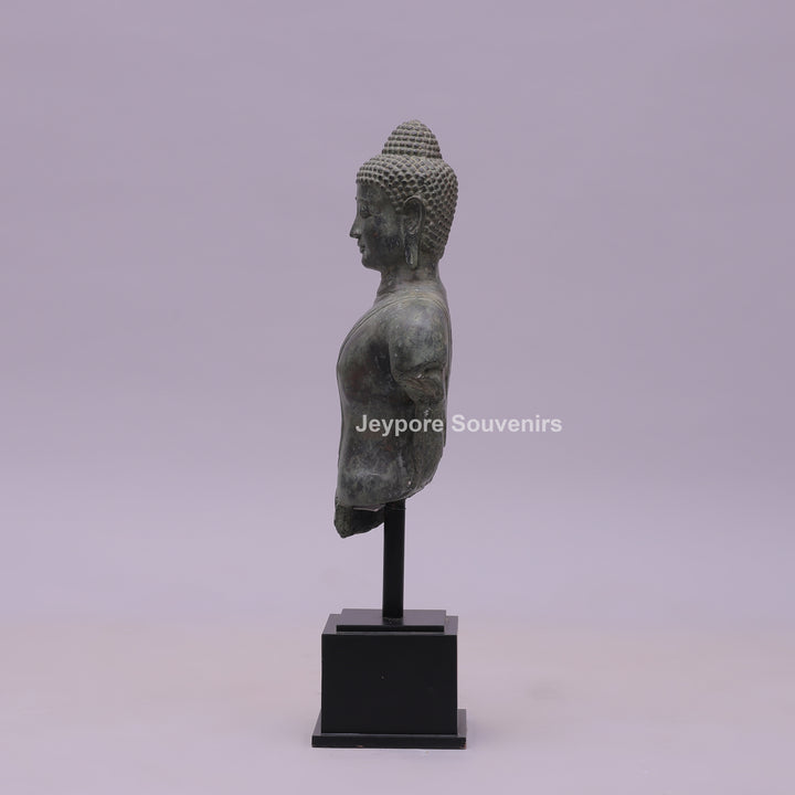 Balinese Buddha Bust Bronze Sculpture