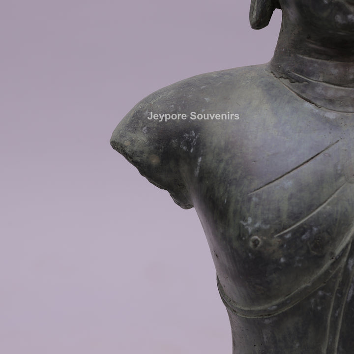 Balinese Buddha Bust Bronze Sculpture