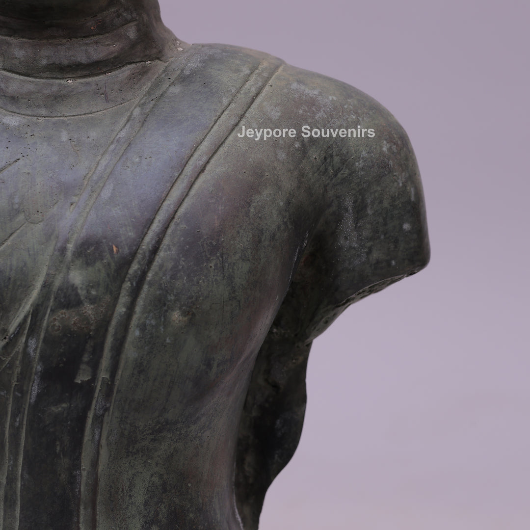Balinese Buddha Bust Bronze Sculpture