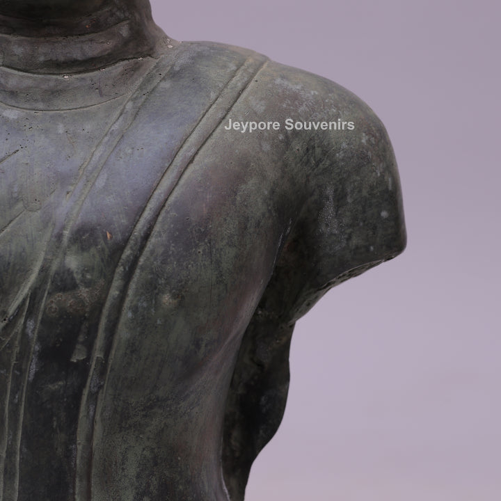 Balinese Buddha Bust Bronze Sculpture