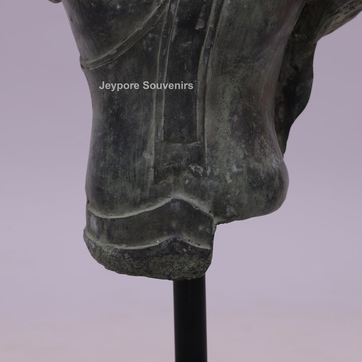 Balinese Buddha Bust Bronze Sculpture