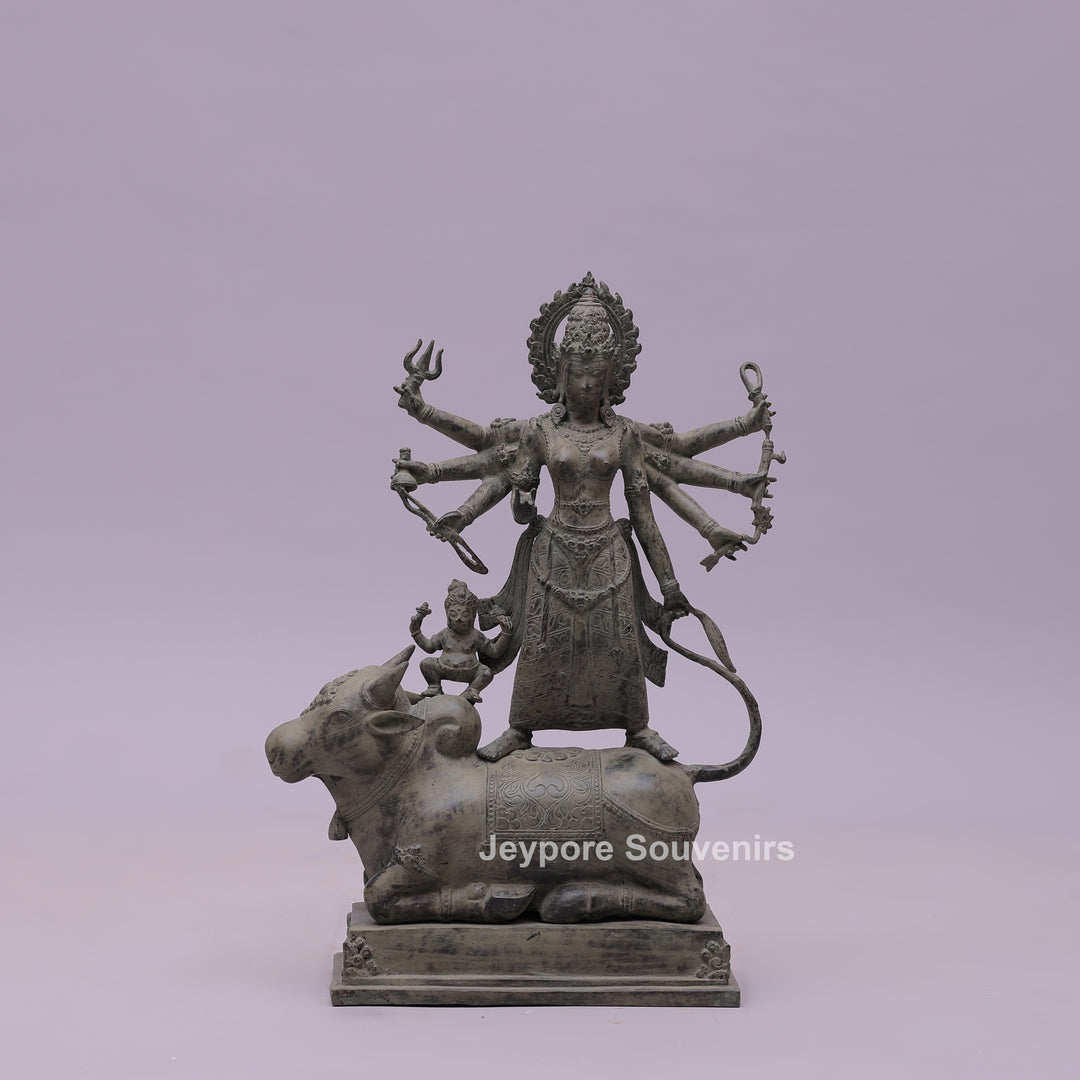 Durga Mahishasura Mardini Bronze Statue