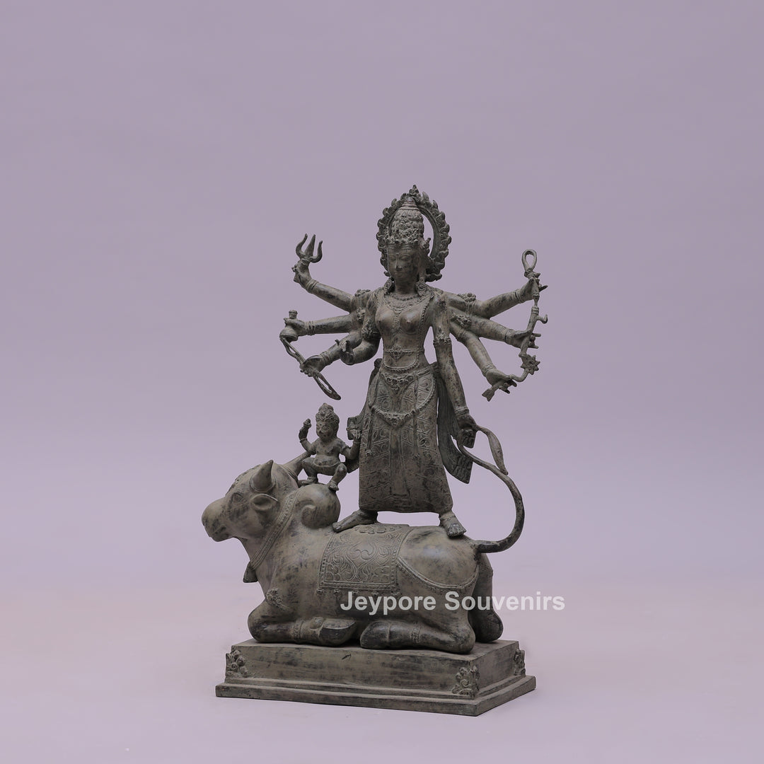 Durga Mahishasura Mardini Bronze Statue