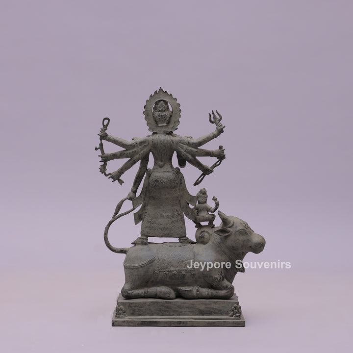 Durga Mahishasura Mardini Bronze Statue