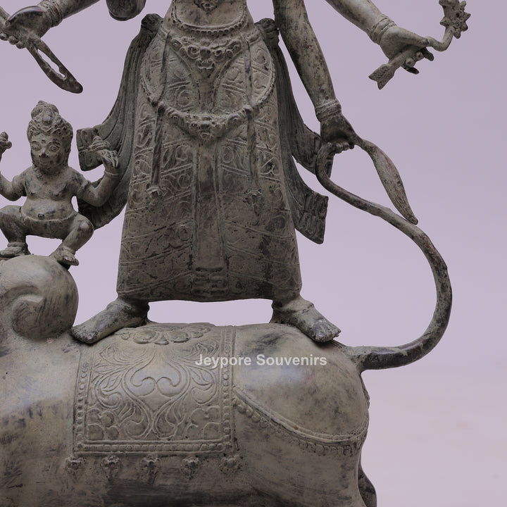 Durga Mahishasura Mardini Bronze Statue