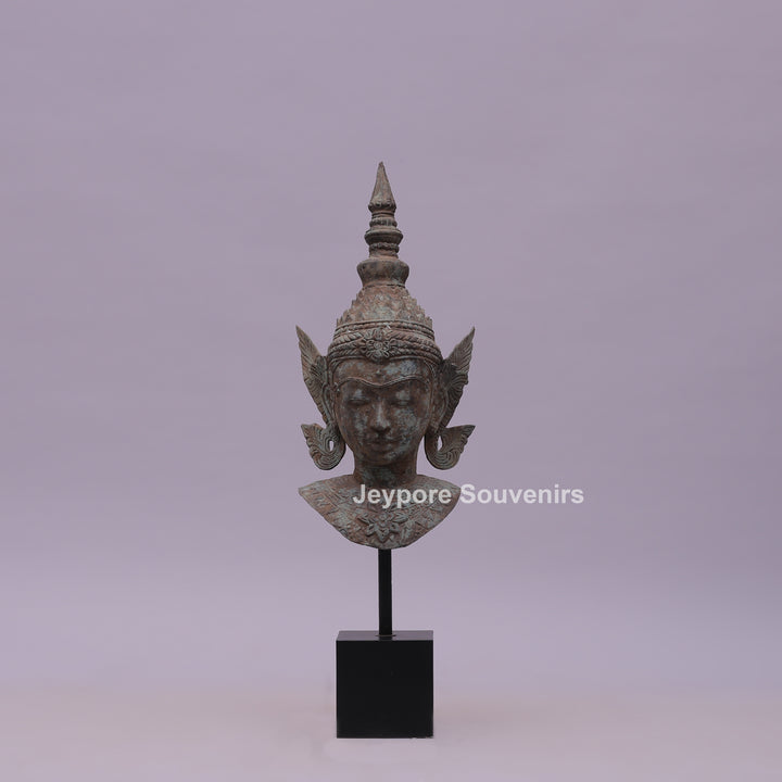 Buddha Head Bronze Statue
