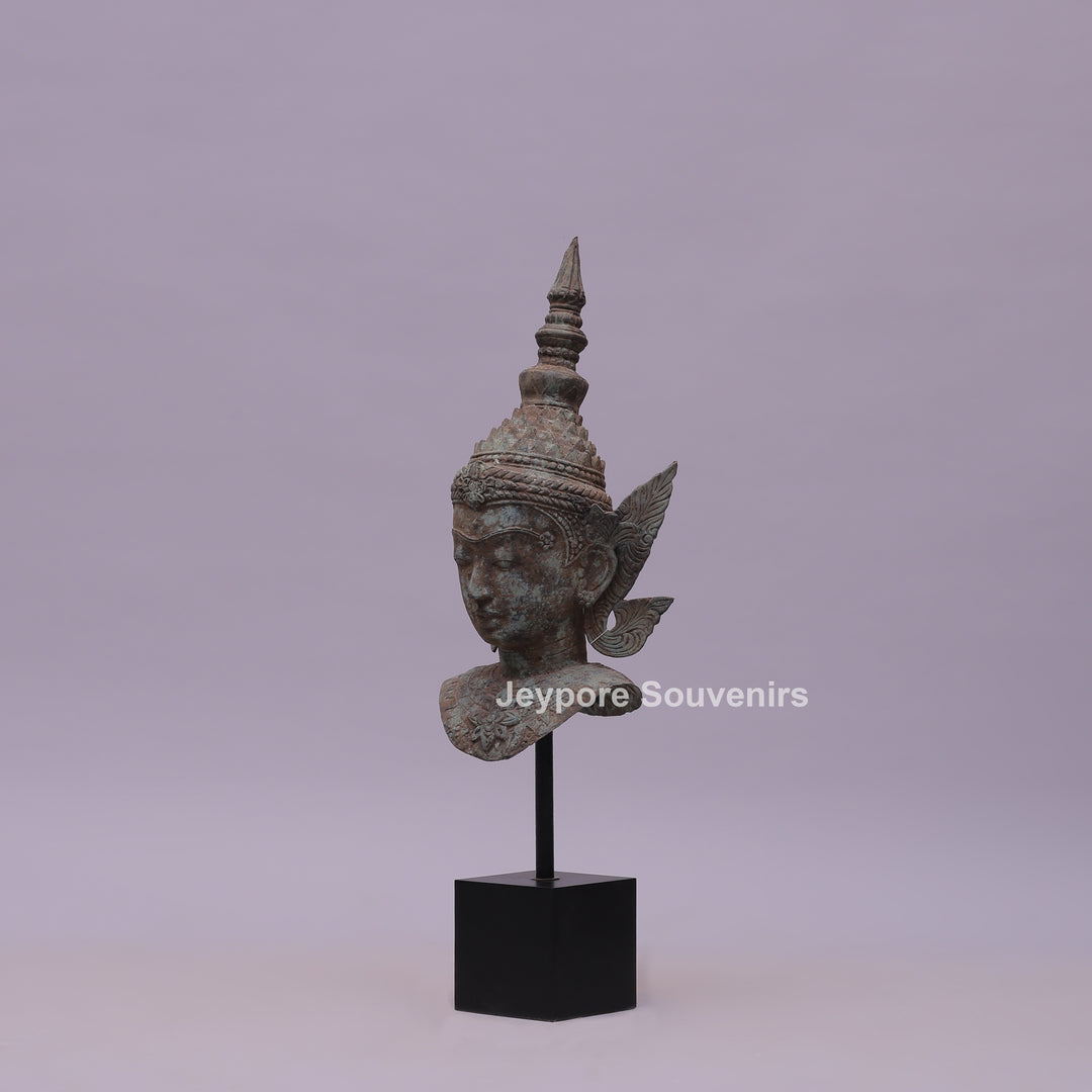 Buddha Head Bronze Statue
