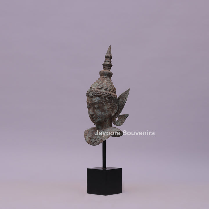 Buddha Head Bronze Statue