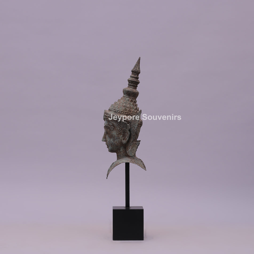 Buddha Head Bronze Statue