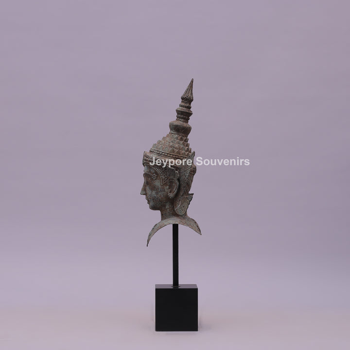 Buddha Head Bronze Statue