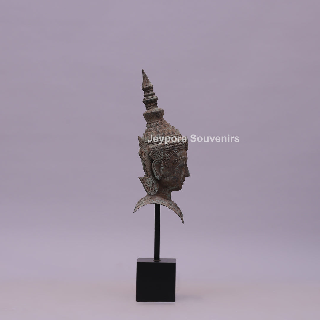 Buddha Head Bronze Statue