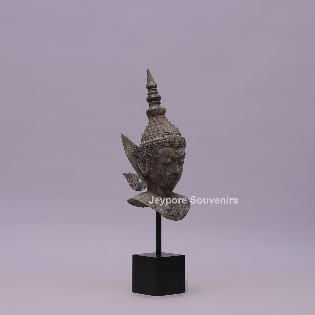 Buddha Head Bronze Statue