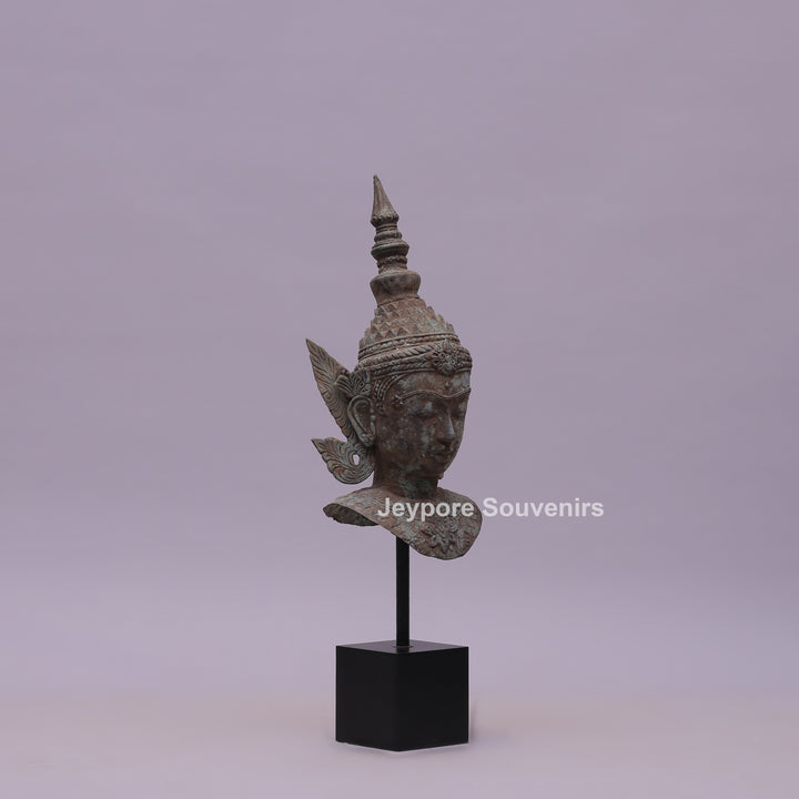 Buddha Head Bronze Statue