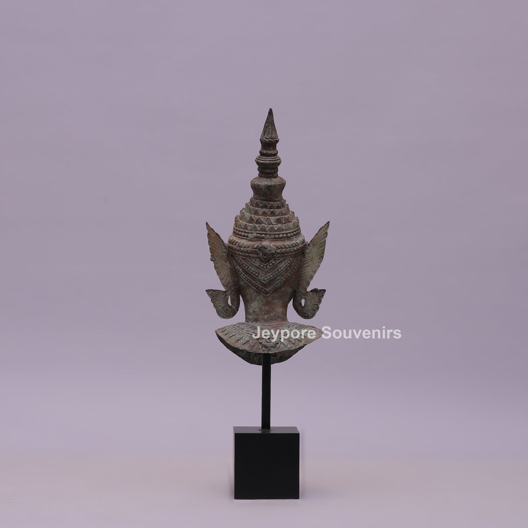 Buddha Head Bronze Statue