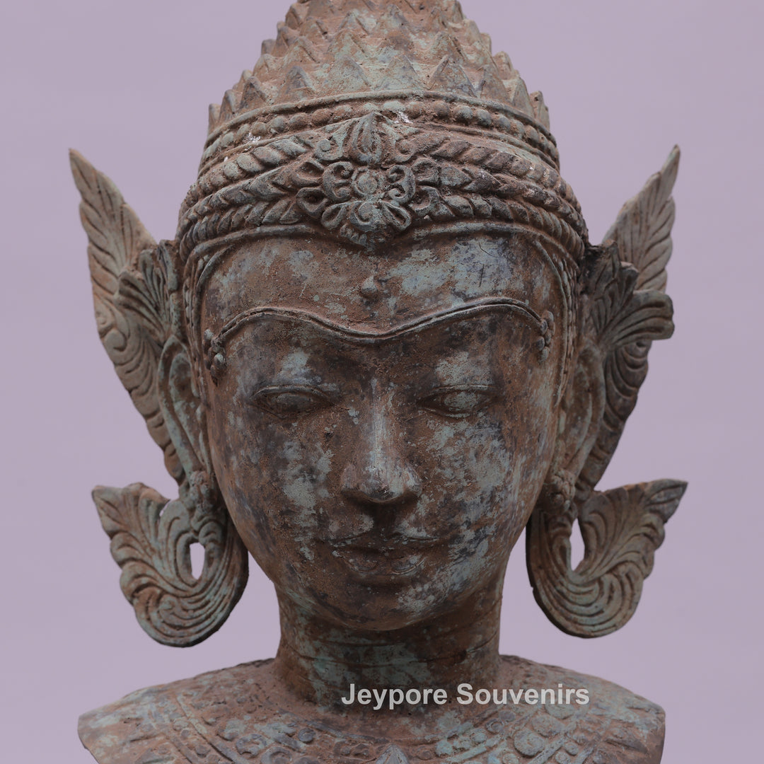 Buddha Head Bronze Statue